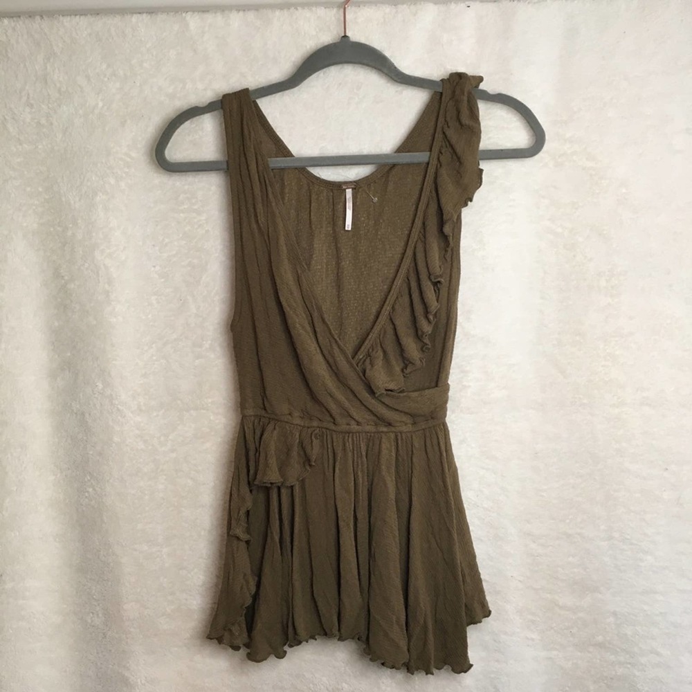 Free People Top Green XS